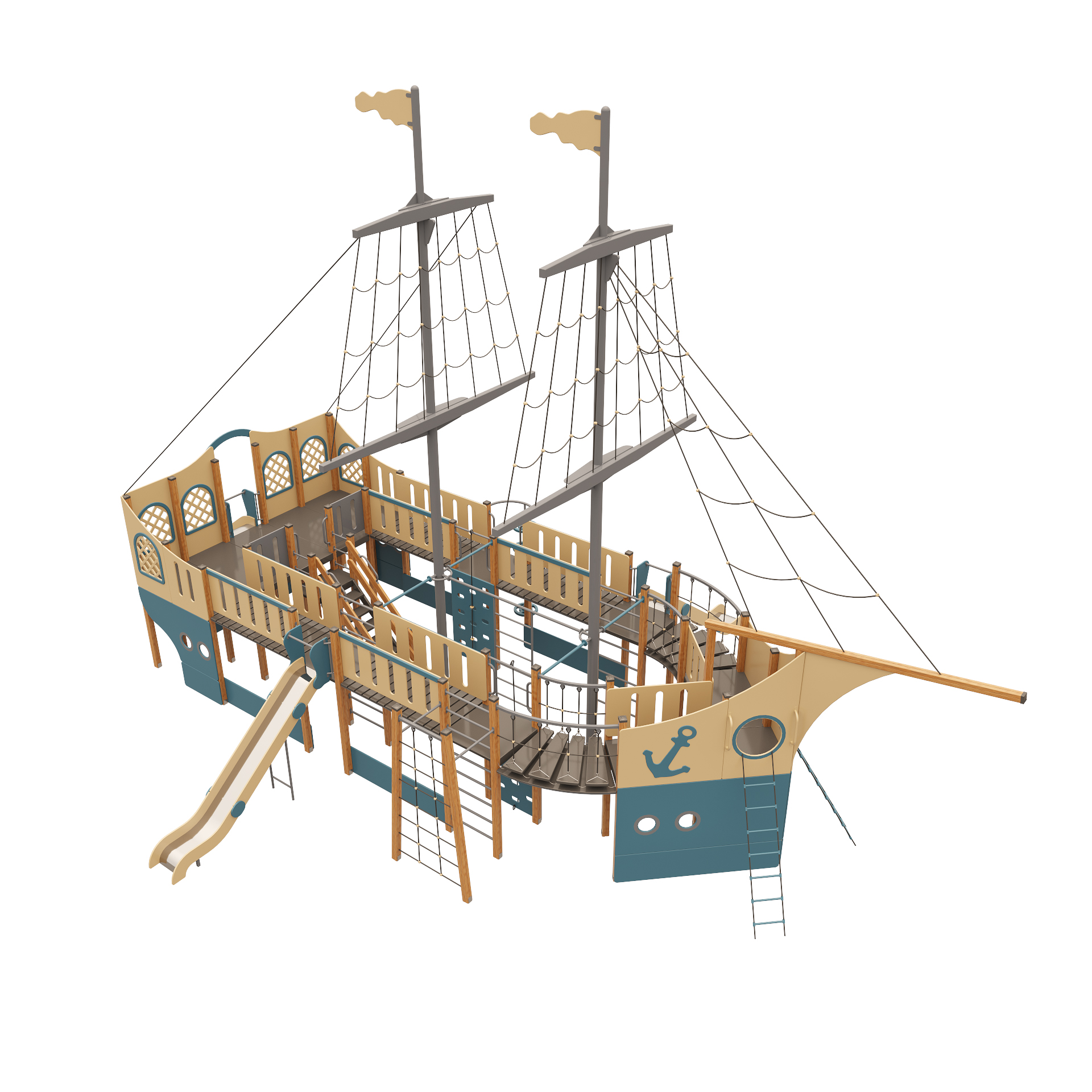 Игровой комплекс МФ21-158 корабль вид 2