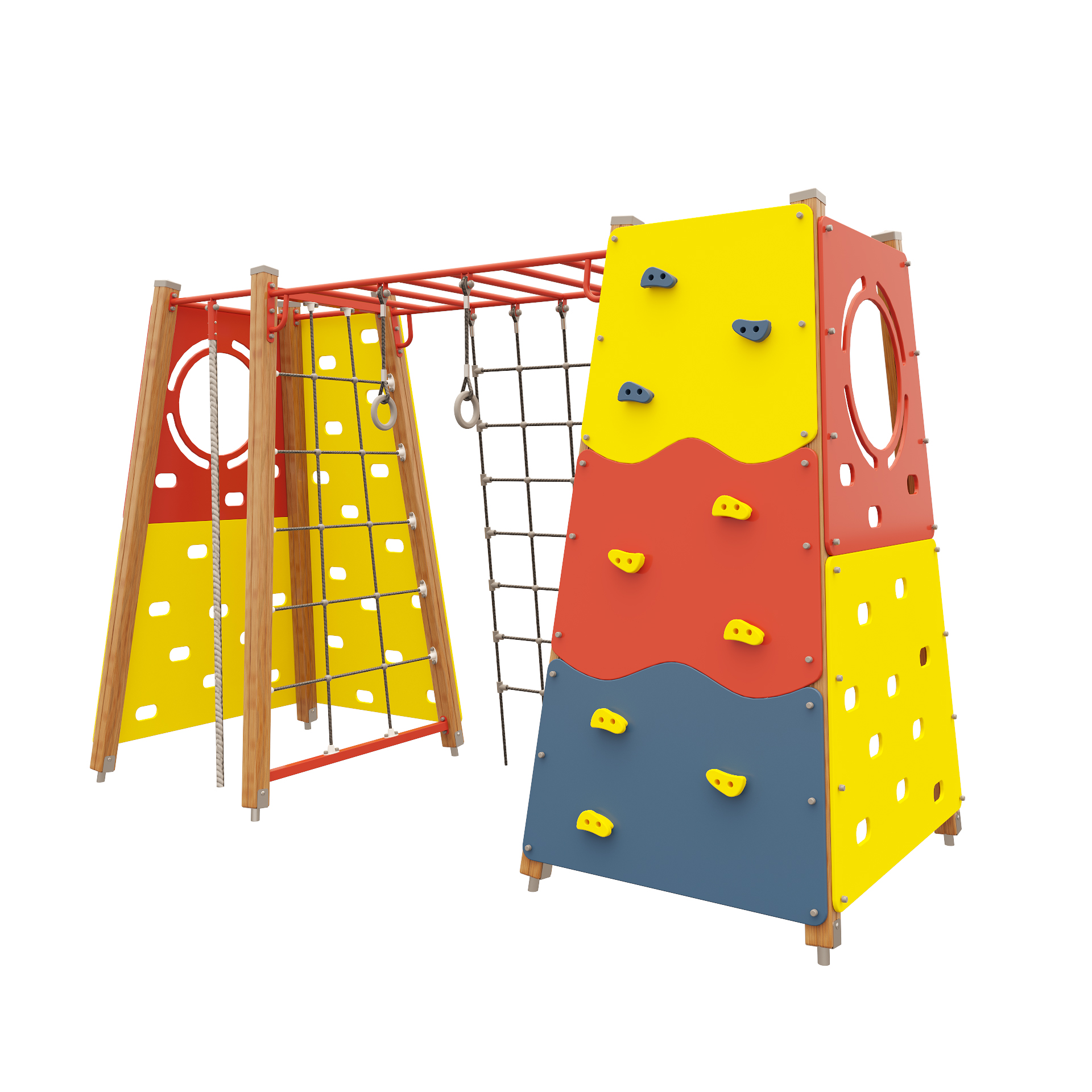 Путь атлета с препятствиями для площадки